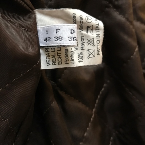 MK Maska Italian brown suede bomber jacket - Picture 5 of 11